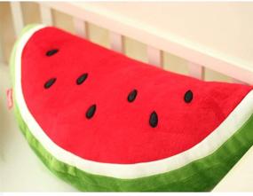 img 3 attached to 🍉 Плюшевая водяная крестоплодная кукла подушка из хлопка: милая подушка для идеального комфорта