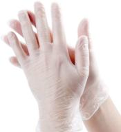 🧤 noble clear medium powder-free vinyl gloves for foodservice - pack of 100 - disposable gloves - size medium logo