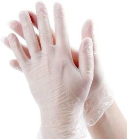 img 4 attached to 🧤 Noble Clear Medium Powder-Free Vinyl Gloves for Foodservice - Pack of 100 - Disposable Gloves - Size Medium