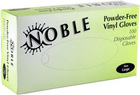 img 2 attached to 🧤 Noble Clear Medium Powder-Free Vinyl Gloves for Foodservice - Pack of 100 - Disposable Gloves - Size Medium