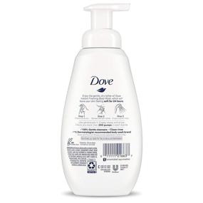 img 3 attached to Dove Foaming Body Wash: Mango Butter for Glowing Skin 13.5 oz 4 Count - Ideal for All Skin Types