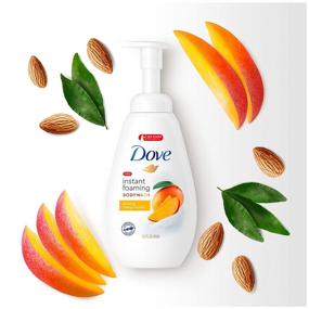 img 1 attached to Dove Foaming Body Wash: Mango Butter for Glowing Skin 13.5 oz 4 Count - Ideal for All Skin Types
