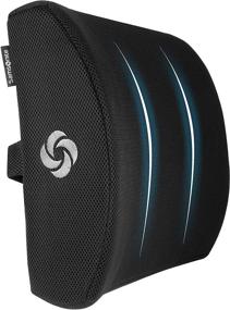 img 4 attached to 🪑 Samsonite Ergonomic Lumbar Support Pillow: Elevate Lower Back Comfort with 100% Pure Memory Foam – Ideal for Car or Office – Fits Most Seats – Breathable Mesh & Washable Cover