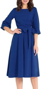 img 4 attached to 💃 Elegant Audrey Hepburn X Large Women's Dresses by AOOKSMERY: Ultimate Style and Sophistication