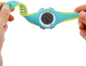 img 2 attached to Children's Waterproof LED Sports Watches with Alarm - Ideal for Boys and Girls