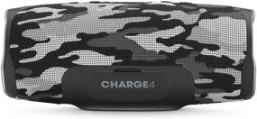 img 3 attached to JBL Charge 4 Портативная водонепроницаемая Bluetooth-колонка - Черная камуфляжная (восстановленная)