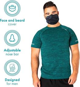 img 1 attached to 🧔 XL Gray Fashion Face Covering for Bearded Men (Extra Large Size, Grey) – MASHELE Reusable Cloth Mask