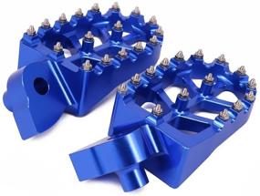 img 1 attached to 🏍️ JFGRACING Dirt Bike Foot Pegs Rest Pedal Footpegs - Yamaha YZ Series & WR Series (Fits YZ65 2018 and more)