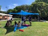 🏖️ ziggyshade family beach sunshade: lightweight upf50+ sun shade tent with sandbag anchors & 4 free pegs, large & portable canopy for parks & outdoor fun logo