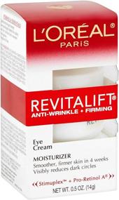 img 4 attached to L'Oreal Paris Skincare Revitalift: Pro Retinol Eye Cream for Dark Circles, Wrinkles, and Firmness - Fragrance Free (0.5 oz)