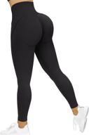 👖 ruuhee women scrunch butt smile contour seamless leggings: high waisted gym yoga pants logo