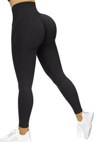 img 4 attached to 👖 RUUHEE Women Scrunch Butt Smile Contour Seamless Leggings: High Waisted Gym Yoga Pants