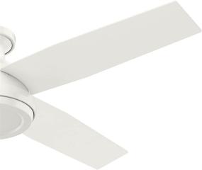 img 2 attached to 🔵 Hunter Fan Company 59248 Dempsey: A Remote-Controlled Low Profile Ceiling Fan for Refreshing Air Circulation – 52", Fresh White Finish!