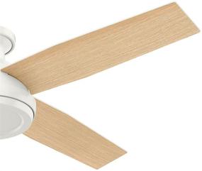 img 1 attached to 🔵 Hunter Fan Company 59248 Dempsey: A Remote-Controlled Low Profile Ceiling Fan for Refreshing Air Circulation – 52", Fresh White Finish!