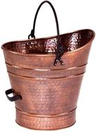 🔥 small copper coal hod by minuteman international - pellet bucket pail логотип