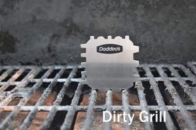 img 3 attached to 🔥 Daddeo's BBQ Grill Scraper - Bristle-Free Stainless Steel Barbeque Cleaner, Safer Alternative to Wire Brushes for Grill Cleaning. Ideal for Stocking Stuffers this Christmas.