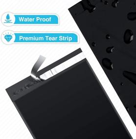 img 2 attached to 📦 Fuxury 6X9 Black Poly Mailers - 200Pc Self-Sealing Shipping Envelopes for Boutique Custom Bags - Enhanced Durability and Multipurpose Protection