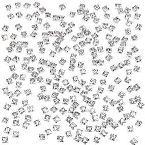 img 4 attached to 1500 Pieces 3mm Sew On Crystal White Rhinestones - Glass Rhinestone with Silver Plated Metal Back Prong Setting for Costumes, Clothing, Dresses, Earrings, Belts, and Shoes