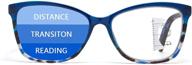 👓 blue light blocking progressive multifocal reading glasses with spring hinge - readers for women & men (eyeglasses 3251003) logo