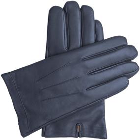 img 4 attached to Downholme Classic Leather Cashmere Gloves Men's Accessories and Gloves & Mittens