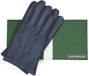 img 3 attached to Downholme Classic Leather Cashmere Gloves Men's Accessories and Gloves & Mittens