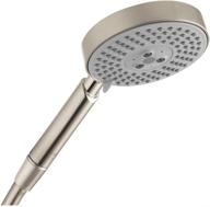 🚿 hansgrohe raindance s easy install 4-inch handheld shower head - modern 3-in-1 rainair, balanceair, whirl (model: 28514821) logo