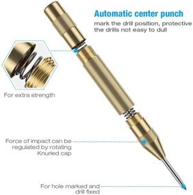 img 3 attached to 💥 Precision Strikes: Unleash Power with the Titanium Drill Automatic Center Punch