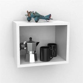 img 1 attached to 📚 Versatile White Floating Wall Shelves for Storage & Décor in any Room – Bedroom, Bathroom, Living Room, Kitchen & Office