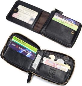 img 1 attached to Blocking Wallet Genuine Leather Vintage Men's Accessories