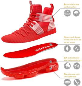 img 3 attached to 👟 Ultimate Footwear for Active Boys: Basketball Comfort Sneakers - Breathable & Non-Slip