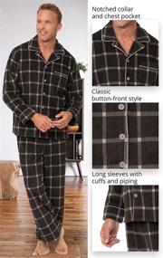 img 1 attached to PajamaGram Mens Pajamas Set Winter