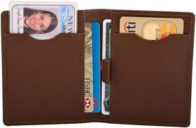 img 4 attached to 💼 Stylish Men's Leather Blocking Bifold Cardcase Wallet - Essential Accessories for the Modern Gentleman