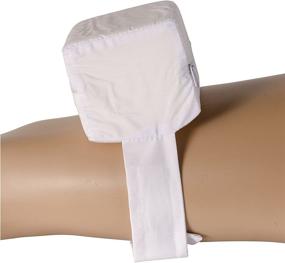 img 1 attached to 👣 DMI Hypoallergenic Orthopedic Knee Support Pillow with Hook and Loop Adjustment, 7 x 4 x 5 Inches, White