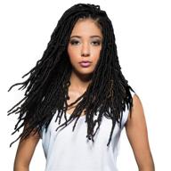 🔥 bobbi boss синтетические волосы джеркет-косички african roots braid collection nu locs 18" (6 штук, 1b) - легкий стиль и подлинные африканские вибрации! логотип