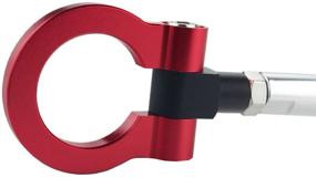 img 1 attached to DEWHEL JDM Racing Aluminum Tow Hook Front For Scion FR-S BRZ Impreza WRX Sti Toyota 86 (Red)