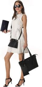 img 1 attached to Women's Shoulder Handbags: Satchel Purse + Wallet Combo