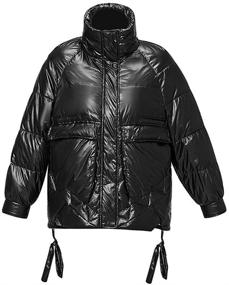 img 4 attached to KISSQIQI Lightweight Thickened Water Resistant Outerwear