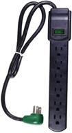 💡 gogreen power gg-16103msbk 6 outlet surge protector - black, 2.5 ft. cord: efficient electrical safety solution logo