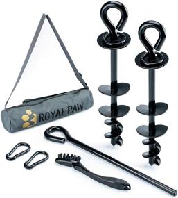 img 4 attached to 🐾 Dog Tie Out Stake - Heavy Duty Anchor for Powerful Dogs up to 200lbs – Lifetime Replacement – Yard and Outdoor Dog Runner – Compatible with Any Tie Out Cable – Easy Installation & Travel Kit Included