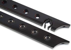 img 1 attached to 🎱 HAN'S DELTA 8 Pool Cue Rack - Elegant Billiard Stick Wall Mount - 1 Bridge Holder - Various Color Options