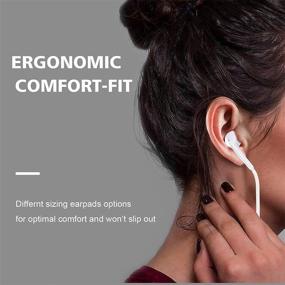 img 2 attached to Enhanced iPhone Earbuds with Lightning 🎧 Connector Featuring Built-in Microphone & Volume Control