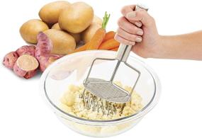 img 2 attached to The Ultimate Dual-Action Potato Masher and Ricer: 18/8 Stainless Steel Wonder