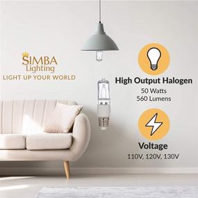 img 2 attached to Simba Lighting Halogen E11 T4 50W 560lm 120V Light Bulb (4 Pack) - Ideal for Chandeliers, Pendants, Table Lamps, Cabinet Lighting - Warm White 2700K Dimmable