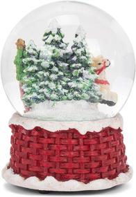 img 2 attached to 🎅 Kurt S. Adler 100MM Musical Santa on Sleigh Waterglobe: Mesmerizing Holiday Decoration in Multicolor