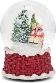 img 3 attached to 🎅 Kurt S. Adler 100MM Musical Santa on Sleigh Waterglobe: Mesmerizing Holiday Decoration in Multicolor