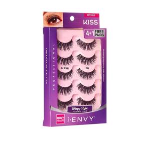 img 3 attached to 💫 Enhance Your Look with KISS I ENVY Multi Pack Eyelashes - 3D So Wispy 06 KPEM65