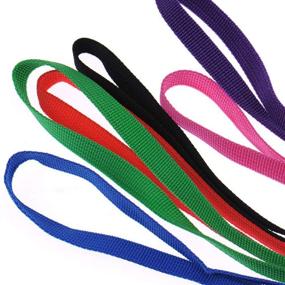 img 1 attached to 🐶 Pack of 6 Dog Slip Lead D-Ring Kennel Nylon Ropes for Pet Control, Grooming, Shelter Rescues, and Doggy Daycare