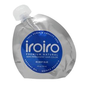 img 2 attached to 45 Deep Blue Natural 🔵 Semi-Permanent Hair Color by IROIRO Premium (4oz)