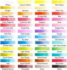 img 2 attached to 48 Colors Watercolor Paint Set with Water Brush Pens, Paint Brushes and Pad - Complete Watercolor Kit for Kids, Adults, Artists - Shuttle Art