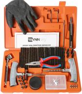 wynnsky heavy duty tire repair tools kit - 54 pcs truck tool box for motorcycle, atv, jeep, truck, tractor flat tire plug set logo